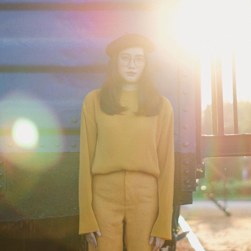 Mustard Yellow Pleat Long Sleeve Top